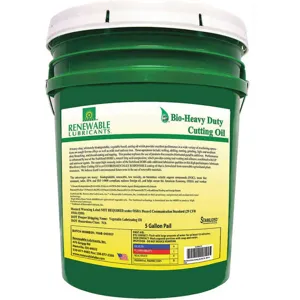 RENEWABLE LUBRICANTS 86714 Bio Heavy Duty Cutting Oil, Pail 5 Gallon Capacity | AH2ZNH 30WL72