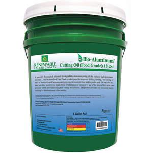 ERNEUERBARE SCHMIERSTOFFE 87414 Bio-Aluminium-Schneidöl, 18 CST, 5 Gallonen Fassungsvermögen | AH2ZNT 30WL85