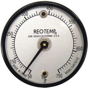 REOTEMP SUR75FV2 Bimetall-Thermometer 2 Zoll Zifferblatt 50 bis 750f | AC9YWL 3LPC2