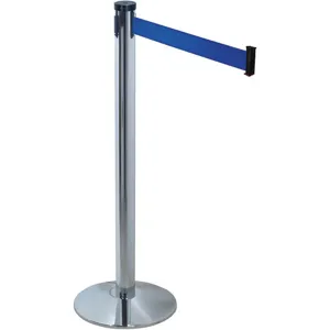 RETRACTA-BELT 300PC-BL Barrier Post with Belt 10 feet Length Blue | AG9NDQ 20YU20