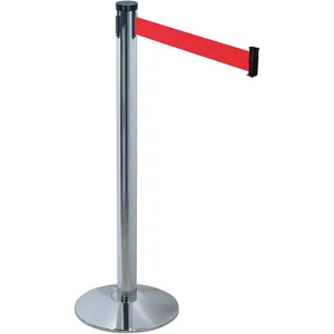 RETRACTA-BELT 300PC-RD Barrier Post with Belt 10 feet Length Red | AG9NDR 20YU21