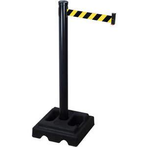 RETRACTA-BELT 302PSB-BYD Barrier Post with Belt 40 inch Height 10 feet Length | AG9NEC 20YU55