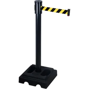 RETRACTA-BELT 322PSB-BYD Barrier Post with Belt 40 inch Height 15 feet Length | AG9NDU 20YU24