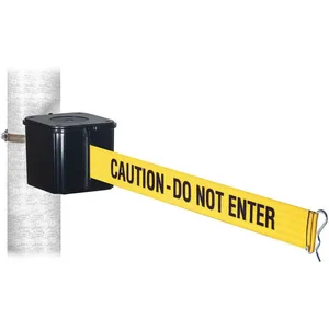 RETRACTA-BELT WH412SB25-CAU-HC Retractable Belt Barrier 4 inch height 25 feet | AH9KYJ 40CL13