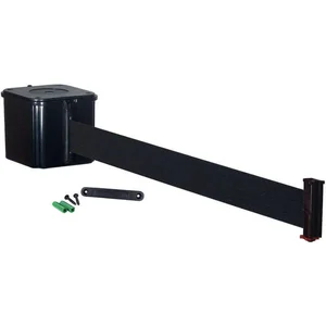 RETRACTA-BELT WM412SB15-BK-RE Wall Barrier 15 Feet Black Belt | AF7GGY 20YU85