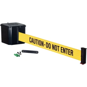 RETRACTA-BELT WM412SB20-CAU-RE Wall Barrier 20 Feet -caution Do Not Enter | AF7GGN 20YU76