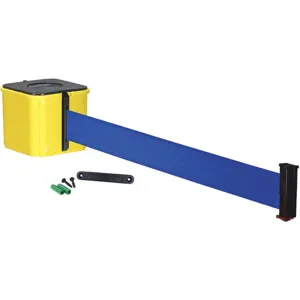 RETRACTA-BELT WM412YW15-BL-RE Retractable Belt Barrier 15 feet 4-1/2 Inch Width | AH9KWZ 40CK45