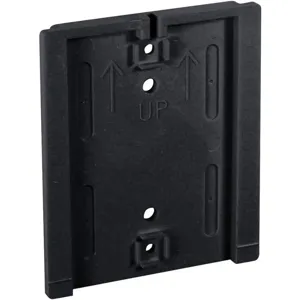 RETRACTA-BELT WP412F-SB Black Wall Mount Plate for WM412 | AG9NEK 20YV31