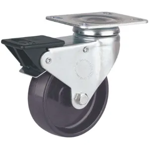 REVVO TSSV 100 BN0S TS Swivel Plate Caster With Total-lock 330 Lb 4 Inch Diameter | AA7LXN 16D110