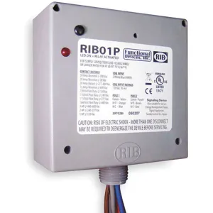 FUNCTIONAL DEVICES INC / RIB RIB01P Enclosed Pre-wired Relay Dpdt 20a@300vac | AB9QMF 2ETC1