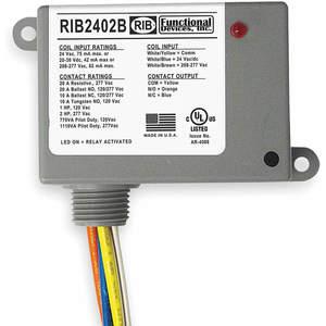 FUNCTIONAL DEVICES INC / RIB RIB2402B Enclosed Pre-wired Relay Spdt 20a@277vac | AE4KFT 5LE37