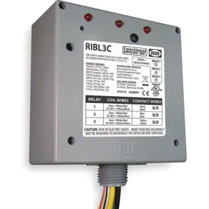 FUNCTIONAL DEVICES INC / RIB RIBL3C Enclosed Pre-wired Relay (3) Spst 10a | AB9QLW 2ETA1