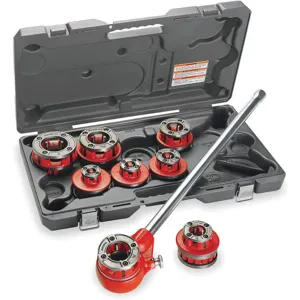 RIDGID 36475 Exposed Ratchet Threader Set, 1/2 To 2 Inch Capacity | AD6RRN 4A508