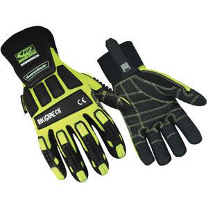 RINGERS GLOVES 297-08 Glove Impact Resistant S Hi Visibility Pair | AC4LCT 30D822
