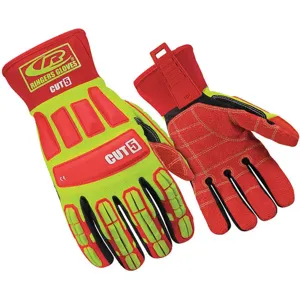 RINGERS GLOVES 299-09 Cut Resistant Gloves M Yellow/red Pr | AF7AZL 20TN93