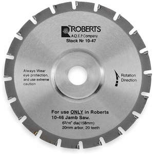 ROBERTS 10-47-2 Jamb Saw Blade 6 3/16 Inch Carbide Tip | AB3HKZ 1TGF9