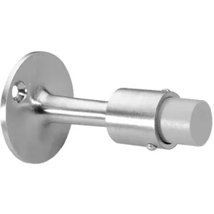 ROCKWOOD 475.26D Rigid Door Stop Wall Mount Satin Chrome | AC9LXR 3HHZ6