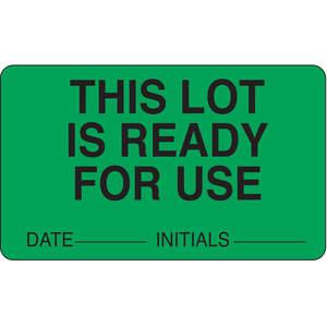ROLL PRODUCTS 141455 Laboratory Label 2-1/2 Inch Width - Pack Of 1000 | AD2WBP 3VCC3