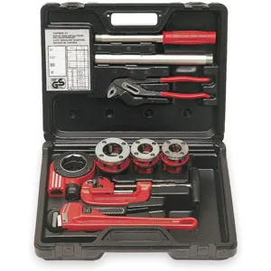 ROTHENBERGER 70614 Ratchet Threader Kit 9 Piece 1/2-1 In | AD7JQF 4ETA6