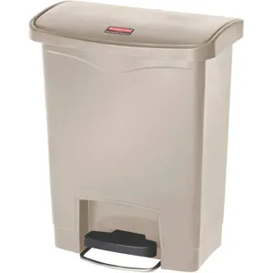 RUBBERMAID 1883456 Wastebasket Rectangular 8 gallon Beige | AH8JHE 38UJ64