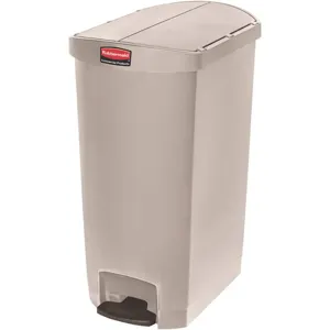 RUBBERMAID 1883551 Trash Can Rectangular 18 gallon Beige | AH8JGZ 38UJ59