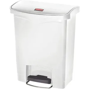 RUBBERMAID 1883555 Wastebasket Rectangular 8 gallon White | AH8JGV 38UJ55