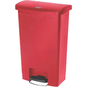 RUBBERMAID 1883566 Trash Can Rectangular 13 gallon Red | AH8JGL 38UJ47