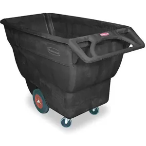 RUBBERMAID FG101300BLA Tilt Truck Standard 3/4 Cubic Yard 1000 Lb. | AE4NTV 5M640