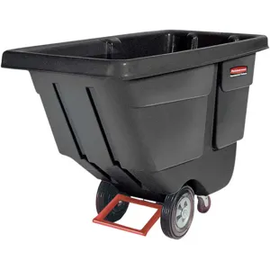 RUBBERMAID FG130400BLA Tilt Truck Utility 1/2 Cubic Yard 450 Lb. | AA9GKX 1D657