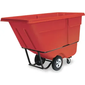 RUBBERMAID FG131500RED Tilt Truck Standard 1 Cubic Yard 1250 Lb Red | AE2PYP 4YX38