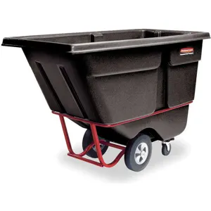 RUBBERMAID FG130600BLA Tilt Truck Heavy-duty 1/2 Cubic Yard 1400 Lb | AA9GKV 1D655