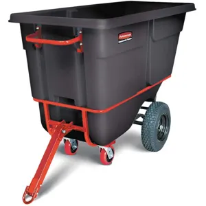 RUBBERMAID FG131641BLA Tilt Truck Hd Towable 1 Cubic Yard 2100 Lb. | AD9TUL 4UR31