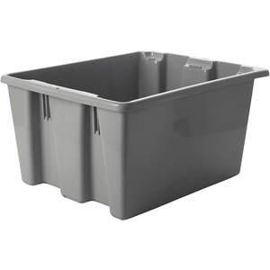 RUBBERMAID FG172100GRAY Nest And Stack Container 19-1/2 Inch Gray | AF4YBC 9PP41