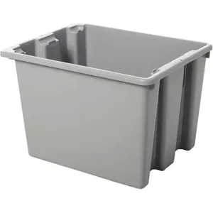 RUBBERMAID FG172200GRAY Pallet Box Gray 1.6 Cubic Feet | AF4JDV 8Y221