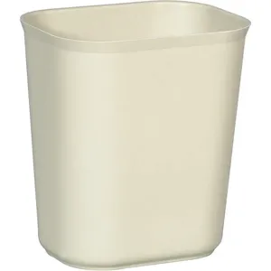 RUBBERMAID FG254100BEIG Open-top Trash Can Rectangular 3.5 Gallon | AD2TPB 3U637