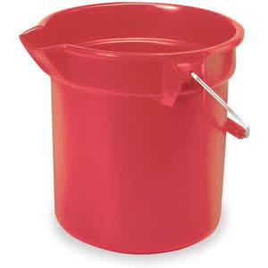 RUBBERMAID FG296300RED Bucket 10 Quart Red Hdpe 10-1/4 Inch Height | AE4NWU 5M792