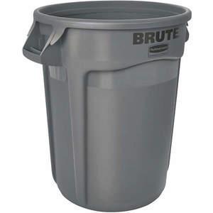 RUBBERMAID FG261000GRAY Utility Trash Can, 10 Gallon, Round, Open Top, 17 Inch Height, Gray | CD3TLK 48XM24