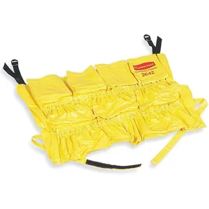 RUBBERMAID FG264200YEL Receptacle Caddy Bag Yellow Vinyl | AA9CFX 1CG18