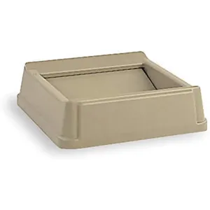 RUBBERMAID FG266400BEIG Swinging Utility Trash Can Top Beige | AE4NWL 5M772