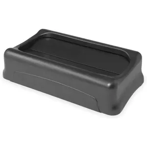 RUBBERMAID FG267360BLA Trash Can Top Swing Black 20-1/2 Inch Length | AB9WDK 2FTG7