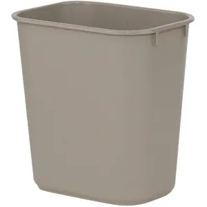 RUBBERMAID FG295500BEIG Open-top Trash Can Rectangular 3 Gallon | AD2TNW 3U632