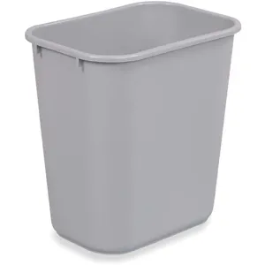 RUBBERMAID FG295600GRAY Open-top Trash Can Rectangular 7 Gallon | AD2TNY 3U634