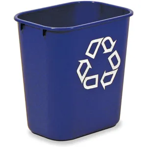 RUBBERMAID FG295573BLUE Recycling Container 3.4 Gallon Blue | AE4NWR 5M781