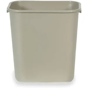 RUBBERMAID FG295600BEIG Open-top Trash Can Rectangular 7 Gallon | AD7YAA 4HC00