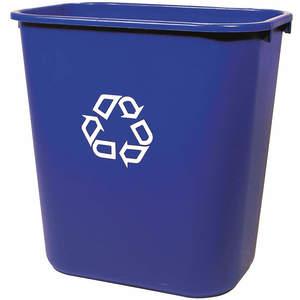RUBBERMAID FG295673BLUE Recycling Container 7 Gallon Blue | AE4NWT 5M785