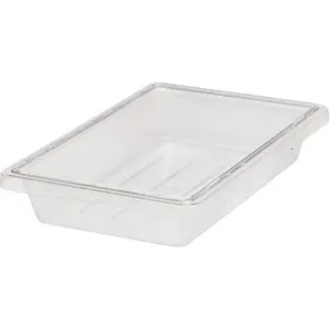 RUBBERMAID FG330400CLR Food/tote Box 5 G | AE4NUR 5M660