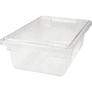 RUBBERMAID FG330900CLR Food/tote Box 3.5 G | AE4NUU 5M664