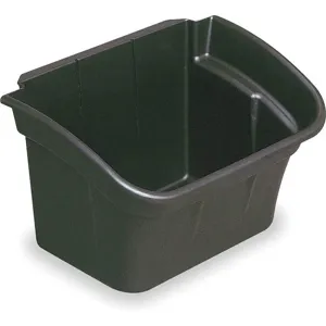 RUBBERMAID FG335488BLA Utility Bin 4 Gallon Black 17 Inch Width | AD2DCM 3NE59