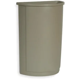 RUBBERMAID FG352000BEIG Open-top Trash Can Half Round 21 Gallon | AE4NWW 5M795