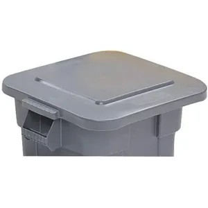 RUBBERMAID FG352700GRAY Trash Can Top Flat Gray 2 Inch Height | AD7YAG 4HC08